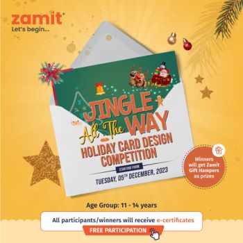 Jingle All the Way Holiday Card Design Competition 2023 by Zamit
