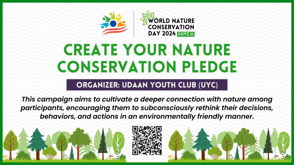 Create Your Nature Conservation Pledge with Udaan Youth Club