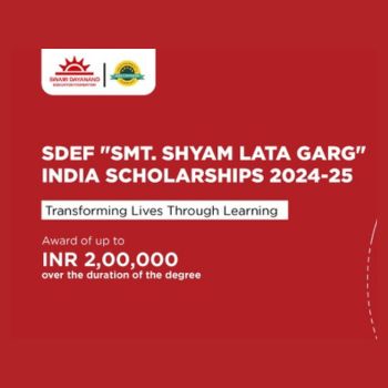 SDEF Smt. Shyam Lata Garg India Scholarships 2024