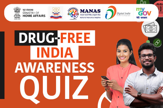 Drug-Free India Awareness Quiz by NCB and MyGov