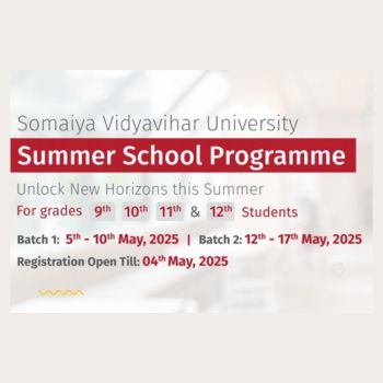 Somaiya Summer School Programme 2025