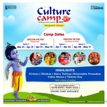 Culture Camp 2025 by Iskcon Samskriti