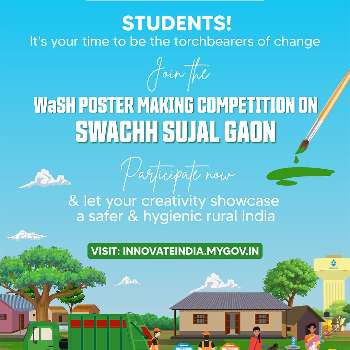 WaSH Poster Making Competition on Swachh Sujal Gaon by Ministry of Jal Shakti